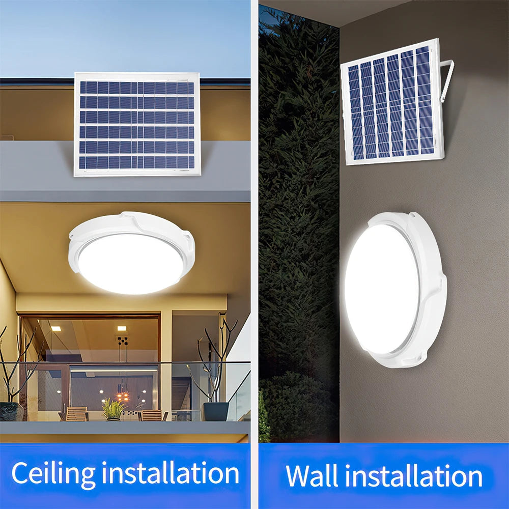 Solar-Powered LED Ceiling Lights