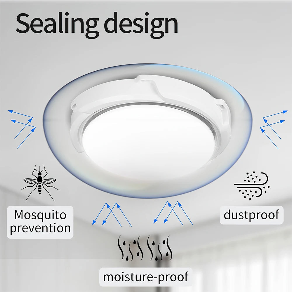 Solar-Powered LED Ceiling Lights