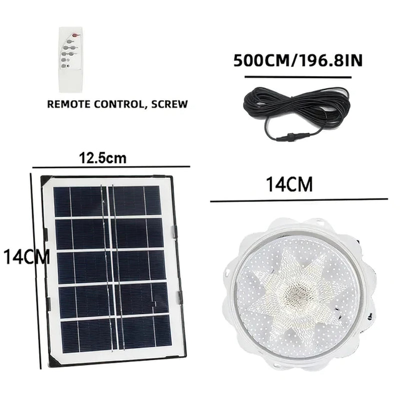 Solar-Powered LED Ceiling Lights